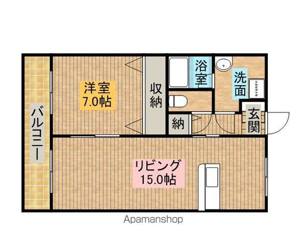 CIAO バンビーナ(1LDK/1階)の間取り写真