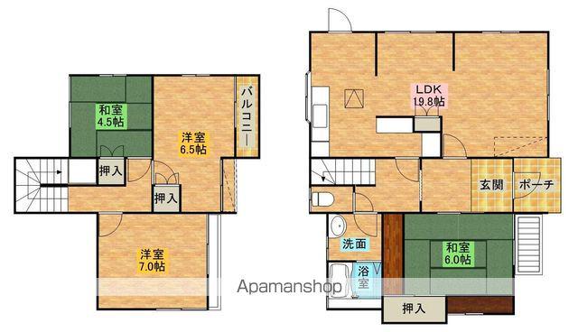 阪和線 和泉府中駅 徒歩25分 2階建 築41年(4LDK)の間取り写真