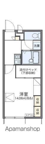 レオパレスマメーズ柴(1K/1階)の間取り写真
