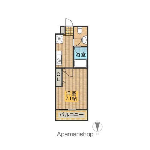 カレント今池(1K/11階)の間取り写真
