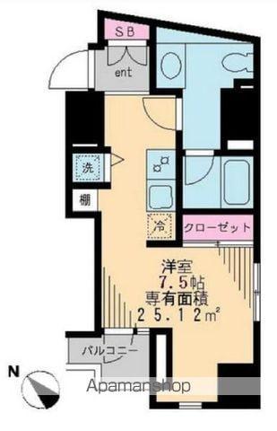 音羽クリニックビル(ワンルーム/4階)の間取り写真