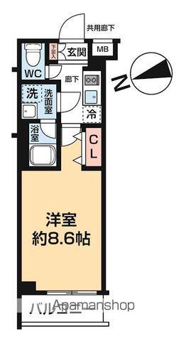 ARCOBALENO OHANAJAYA(1K/4階)の間取り写真