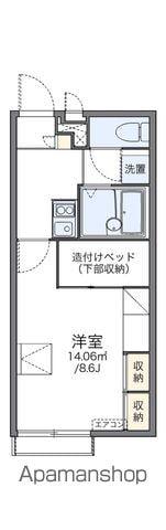 レオパレスオーロ フォレスタ(1K/2階)の間取り写真