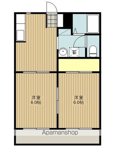 ビューラーアネックス(2DK/2階)の間取り写真