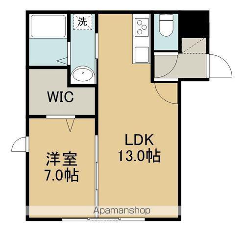 CORDE(1LDK/3階)の間取り写真