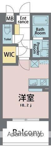 グランエグゼ徳島(ワンルーム/3階)の間取り写真