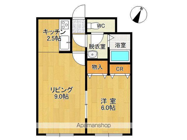 リベアビックベン(1LDK/3階)の間取り写真