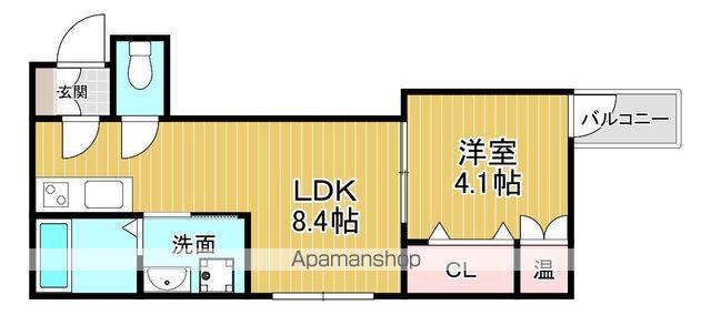 アトムハウスⅢ番館(1LDK/3階)の間取り写真