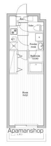 豊島千早レジデンス(1K/2階)の間取り写真