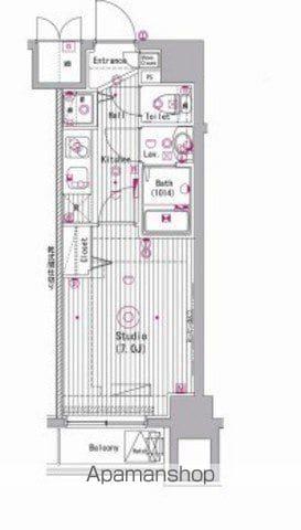 グランド・ガーラ新横浜サウス(1K/5階)の間取り写真