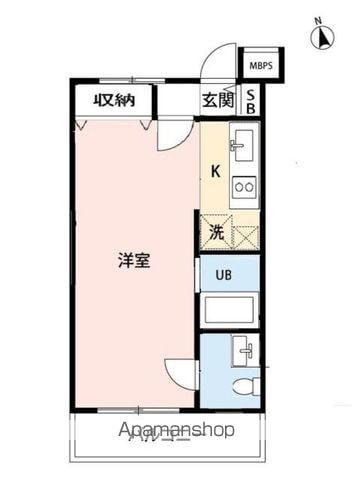 ワールドパレス大井仙台坂 2階階 間取り