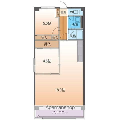 シャトー蘇南(3LDK/1階)の間取り写真