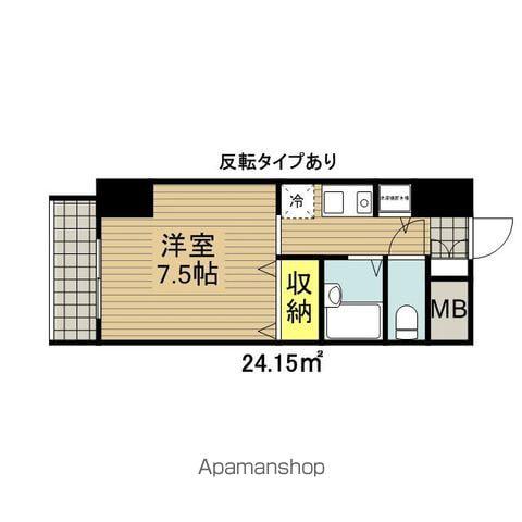 IZM36(1K/10階)の間取り写真