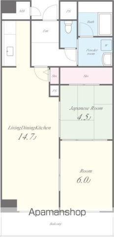 エルソレーユ(2LDK/2階)の間取り写真