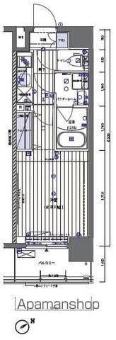 メインステージ板橋本町(1K/3階)の間取り写真