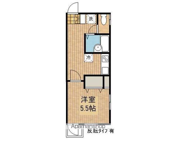 本間ビル(1K/4階)の間取り写真