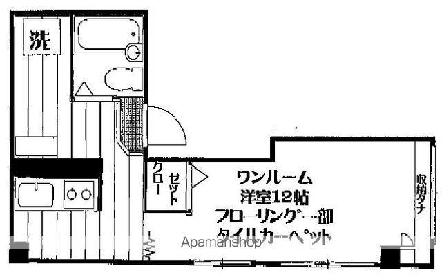 ルアージュ(ワンルーム/1階)の間取り写真