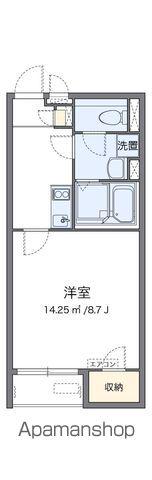 クレイノ半田東D(1K/1階)の間取り写真