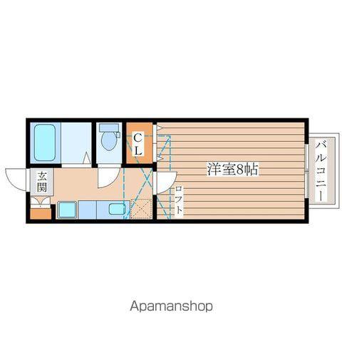 クレセール南吉成参番館(1K/2階)の間取り写真