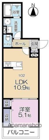 KITAMACHI RESIDENCE(1LDK/1階)の間取り写真