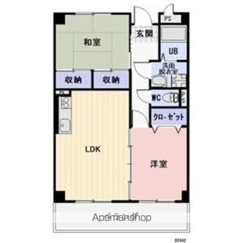 LIMPIA畑田(2LDK/1階)の間取り写真