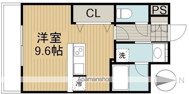 オハアスール(ワンルーム/4階)の間取り写真