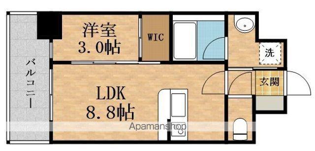 SERENITE SHIN-OSAKA GRANDE SUD(1LDK/11階)の間取り写真