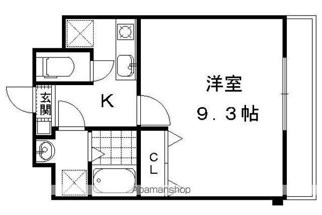 LUCE SOLARE(1K/1階)の間取り写真