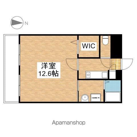 ハートヒルズ栄(1K/7階)の間取り写真