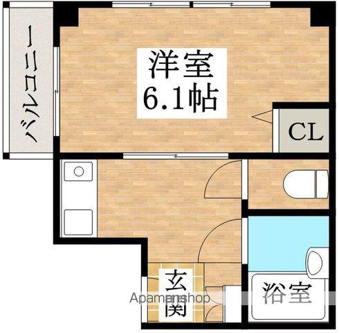 ウインライフ松原Ⅱ(1DK/3階)の間取り写真