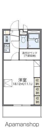 レオパレスY.E.M(1K/2階)の間取り写真