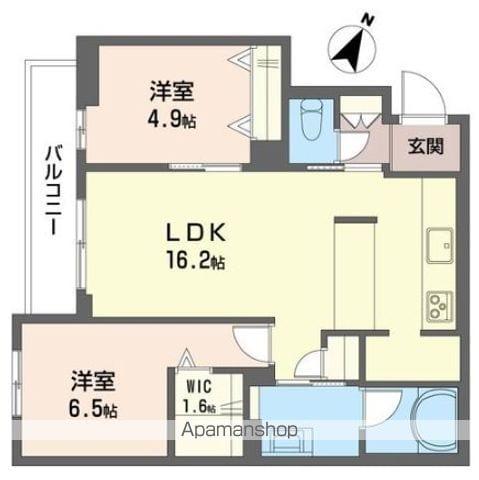 ディ クオーレ(2LDK/3階)の間取り写真