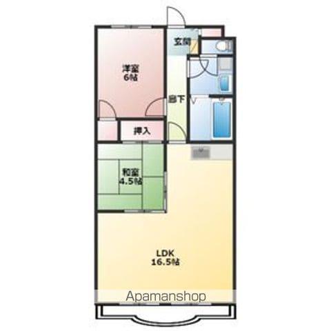 レナジア神領 (2LDK/3階)の間取り写真