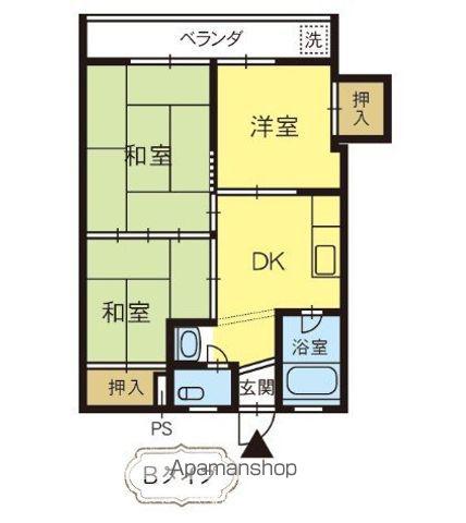 コーポさくら(3DK/3階)の間取り写真