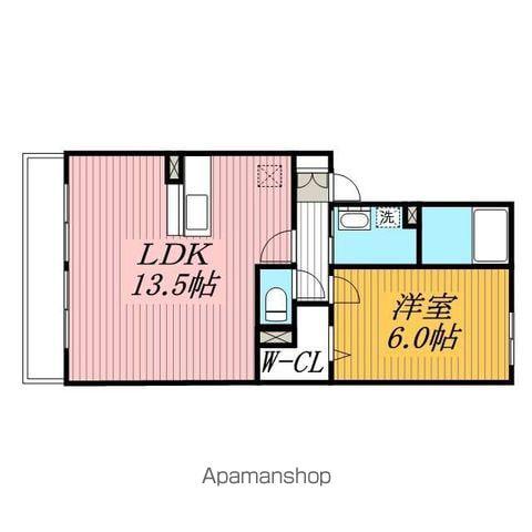 ルッコラ(1LDK/1階)の間取り写真