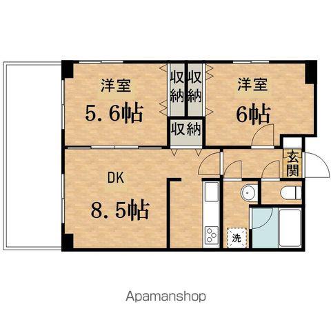 メゾンドカロー南平 2階階 間取り