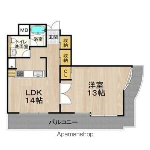 グラスホッパー(1LDK/7階)の間取り写真