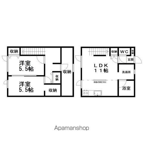 シーサイド22(2LDK/1階)の間取り写真