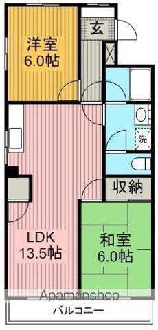 第2本郷水野ビル(2LDK/2階)の間取り写真