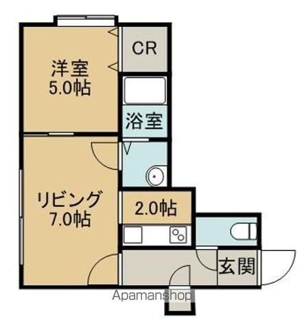 リープ・ブルーメⅢ(1LDK/2階)の間取り写真