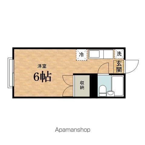 藤ハイツ(ワンルーム/2階)の間取り写真