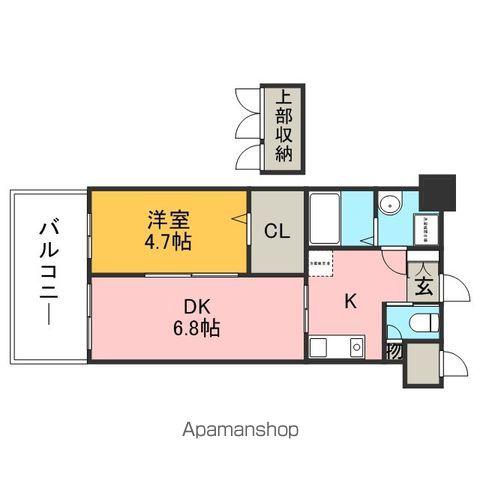 NO82 CLUB ORIENT BLD.EMPRESS(1LDK/9階)の間取り写真