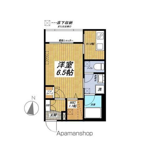 ALEX GARDEN平和台(1K/1階)の間取り写真