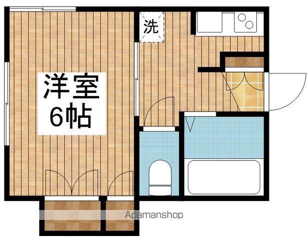 アパートメントイースト(1K/1階)の間取り写真