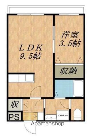 アビシニアン(1LDK/2階)の間取り写真