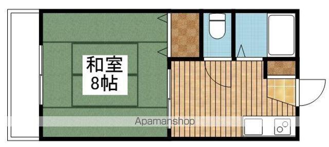 プレジール上所(1K/1階)の間取り写真