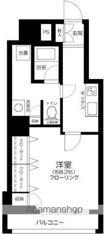 クローバー六本木 2階階 間取り
