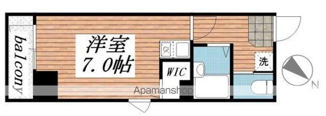 汐留フラッツ(1K/6階)の間取り写真