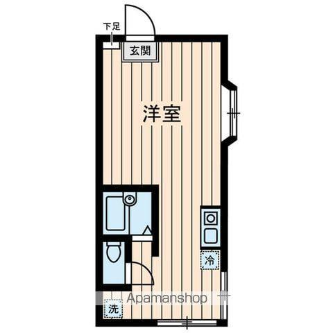 ルネスオダ(ワンルーム/2階)の間取り写真