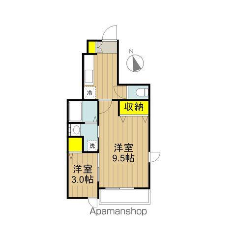 MARUCO近江内(1K/1階)の間取り写真